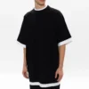 T-shirt superposé oversize « Black White » 644693TIVG61070