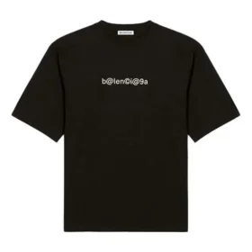 T-shirt Symbolic à coupe ajustée et manches courtes, noir 612964TIV501070