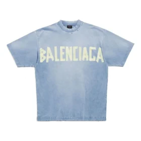 T-shirt Tape Type coupe moyenne « Faded Blue » 739784TOVA94530