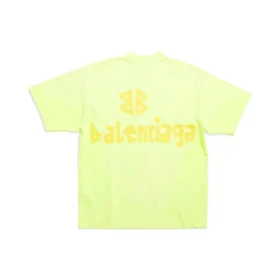 T-shirt Tape Type coupe moyenne « Fluo Yellow » 739784TOVA97204