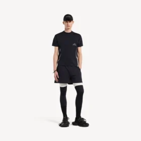 T-shirt techwear à manches courtes pour homme, bleu marine/blanc T-shirt techwear à manches courtes pour homme, bleu marine/blanc