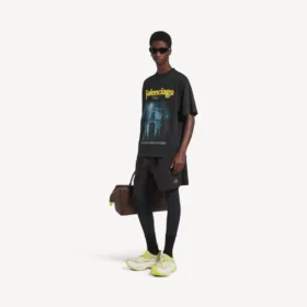 T-shirt « The Address » pour homme, coupe moyenne, noir délavé