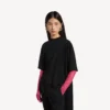 T-shirt « Train » pour femme, noir T-shirt « Train » pour femme, noir