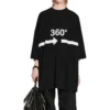 T-shirt tubulaire 360 oversize « Black » 720501TNVD51070