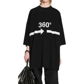 T-shirt tubulaire 360 oversize « Black » 720501TNVD51070 T-shirt tubulaire 360 oversize « Black » 720501TNVD51070