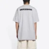 T-shirt Turn Slit « Gris Noir » 675016TLVB31167
