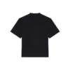 T-shirt unisexe automne-hiver 2021 avec impression de lettres personnalisée, noir 661715TKVD31070