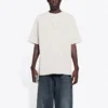 T-shirt unisexe à col rond avec logo SS21, gris 641675TKV712966
