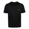 T-shirt unisexe à col rond et manches courtes avec petit logo, noir 556151TYK281000
