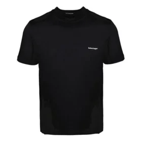 T-shirt unisexe à col rond et manches courtes avec petit logo, noir 556151TYK281000 T-shirt unisexe à col rond et manches courtes avec petit logo, noir 556151TYK281000