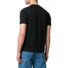 T-shirt unisexe à col rond et manches courtes avec petit logo, noir 556151TYK281000