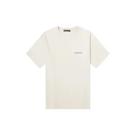 T-shirt unisexe à col rond et manches courtes en coton « go Luxury » blanc 612966TIVG59055