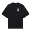 T-shirt unisexe à col rond imprimé FW21 Noir 661715TKVE51070