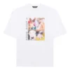 T-shirt unisexe « I Love Dogs » à imprimé, blanc 641614TJVH19000