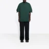 T-shirt unisexe imprimé coupe large « Vert » 657059TKV973010