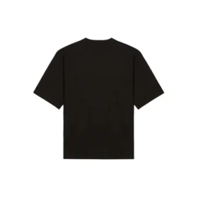 T-shirt unisexe à manches courtes avec grand logo classique, noir 620941TIV501070