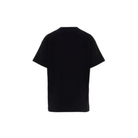 T-shirt unisexe à manches courtes brodé, noir 612965TIVD31000