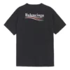 T-shirt unisexe à manches courtes et coupe ample avec logo, noir 556150TAV441000