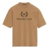 T-shirt unisexe à manches courtes imprimé motif BB, couleur kaki 578139TEV529610