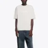 T-shirt unisexe SS21 avec logo imprimé, gris 612966TIV542970
