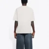 T-shirt unisexe SS21 avec logo imprimé, gris 612966TIV542970