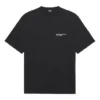 T-shirt unisexe SS21 à col rond et manches courtes, noir, pour impression d&rsquo;entreprise 612966TKV861070