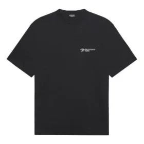 T-shirt unisexe SS21 à col rond et manches courtes, noir, pour impression d&rsquo;entreprise 612966TKV861070