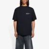 T-shirt unisexe SS21 à col rond et manches courtes, noir, pour impression d&rsquo;entreprise 612966TKV861070
