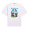 T-shirt unisexe SS21 oversize en coton, blanc, 641614TJVH69000