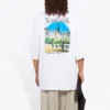 T-shirt unisexe SS21 oversize en coton, blanc, 641614TJVH69000