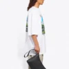 T-shirt unisexe SS21 oversize en coton, blanc, 641614TJVH69000