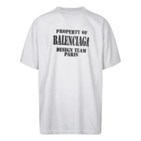 T-shirt vintage Property, coupe large « Blanc Noir » 641675TMVH89012