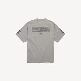T-shirt WFP pour homme, coupe moyenne, gris Balenciaga