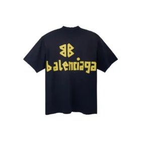Tape Type T-shirt, coupe moyenne « Black Faded » 739784TOVA91055