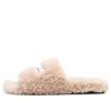 Tongs en fourrure « Beige » 654747W2DO19796