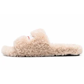 Tongs en fourrure « Beige » 654747W2DO19796