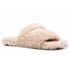 Tongs en fourrure « Beige » 654747W2DO19796