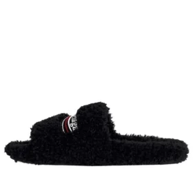 Tongs en fourrure « Black » 654261W2DO11096