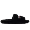 Tongs en fourrure « Black » 654261W2DO11096