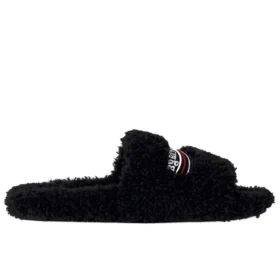 Tongs en fourrure « Black » 654261W2DO11096