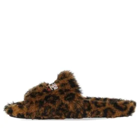 Tongs en fourrure « Leopard » 654261W2F119634