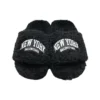 Tongs en fourrure « Noir » 654261W2DO21008