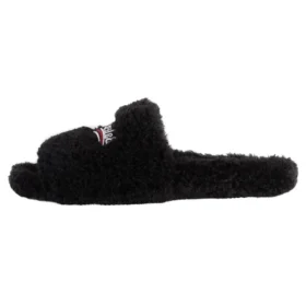 Tongs en fourrure « Noir » 654747W2DO11096