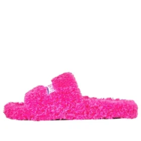 Tongs en fourrure « Pink » 654261W2DO15096