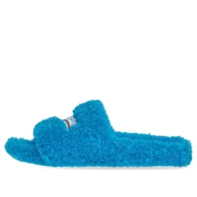 Tongs en fourrure « Sky Blue » 654747W2DO14296