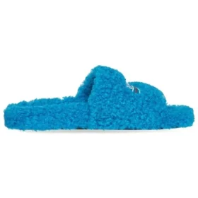 Tongs en fourrure « Sky Blue » 654747W2DO14296