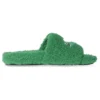 Tongs en fourrure « Vert » 654747W2DO13096