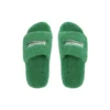 Tongs en fourrure « Vert » 654747W2DO13096