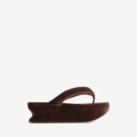 Tongs Gaeta pour femme, couleur moka
