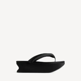 Tongs Gaeta pour femme, couleur noire